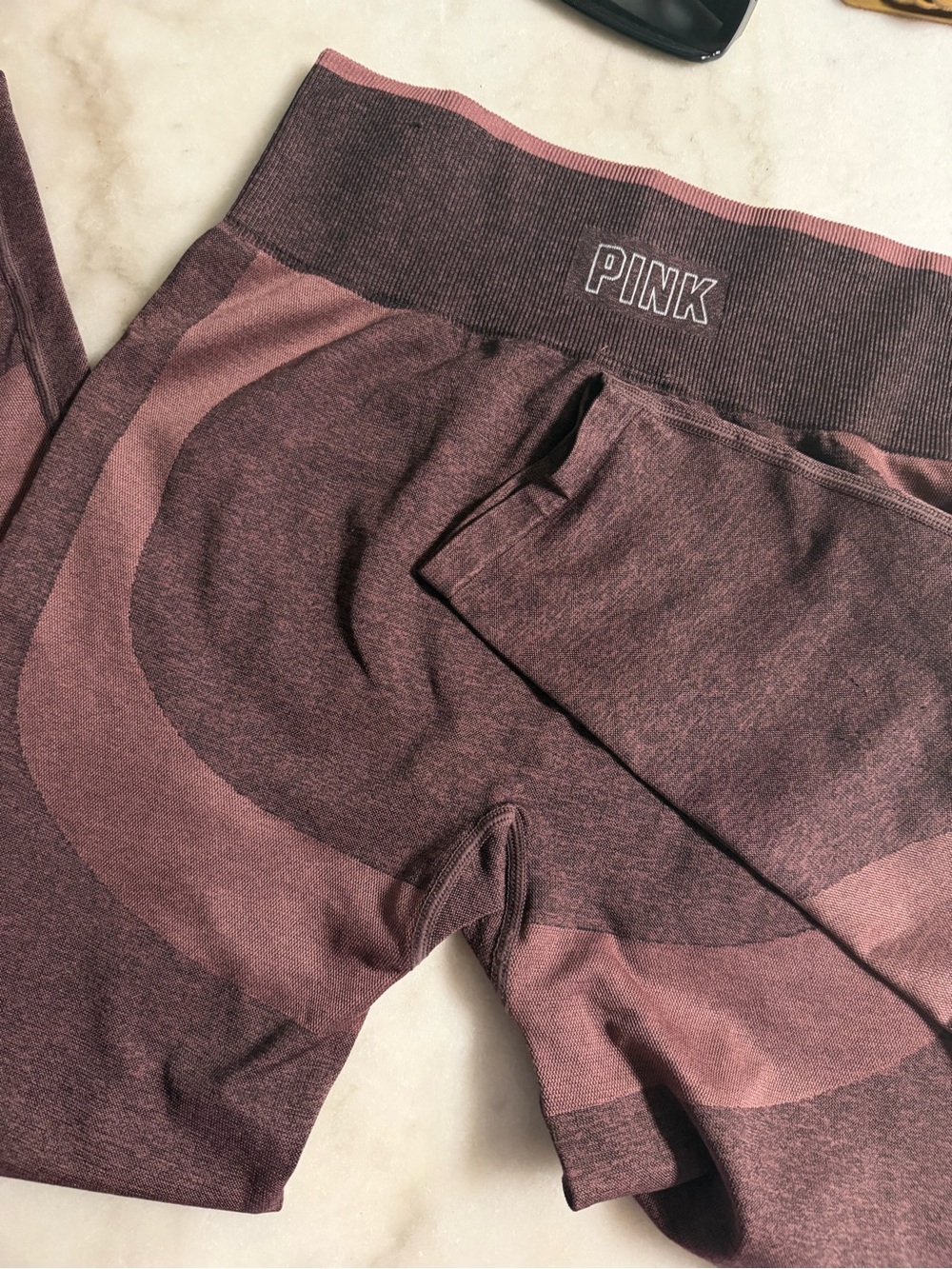 PINK Victoria's Secret Girls' Mauve Seamless Leggings